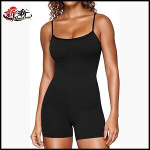 Butterluxe Athletic Romper with Adjustable Straps and Removable Pads